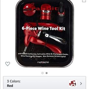 Red rabbit 6 Piece wine opener